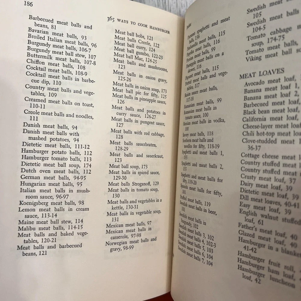 1960 365 Ways to Cook Hamburger‎ Vintage Cookbook